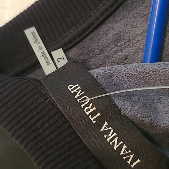 Ivanka Trump Aline gray & black mini dress - Picture 3 of 6